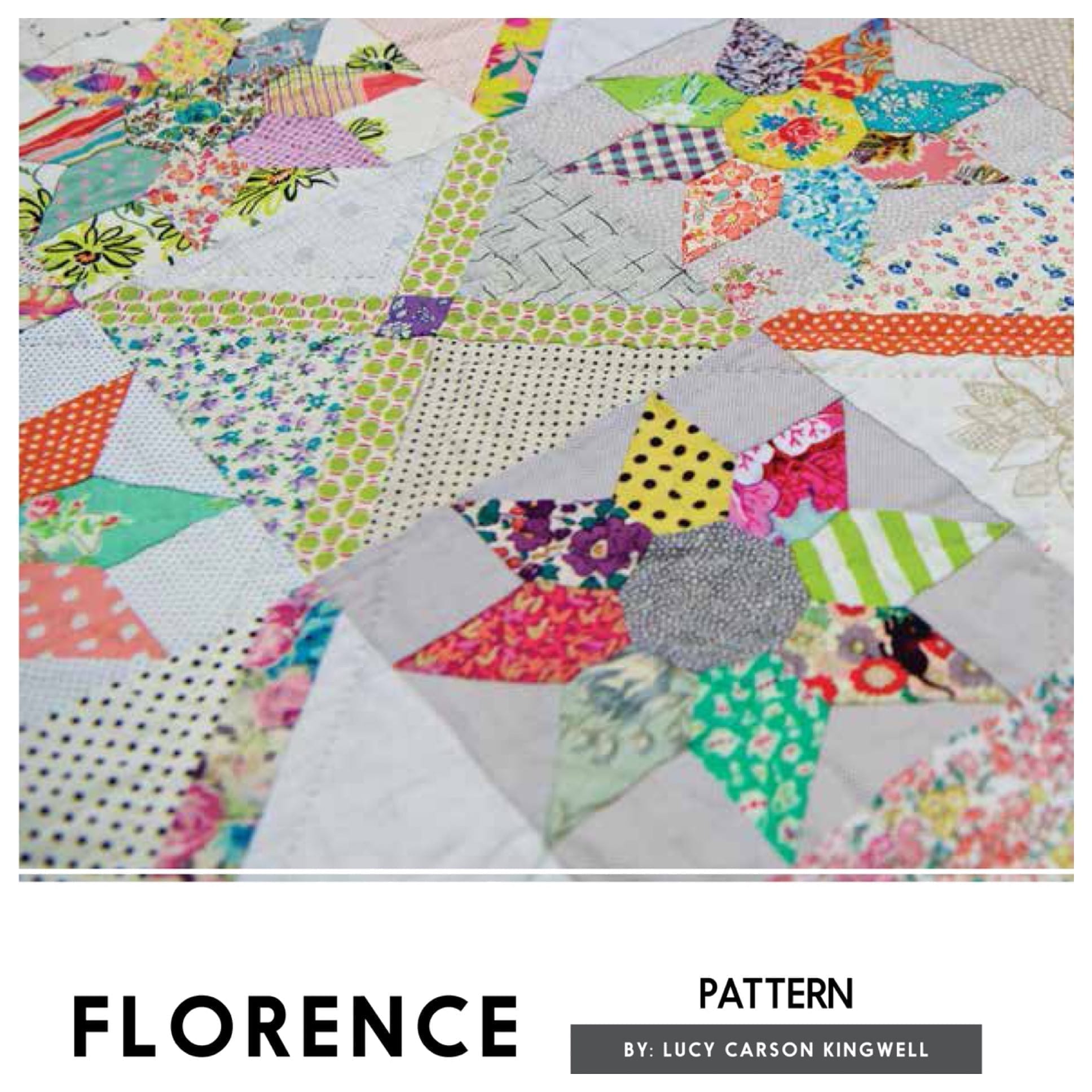 Florence Pattern and Acrylic Template Set by Lucy Carson Kingwell